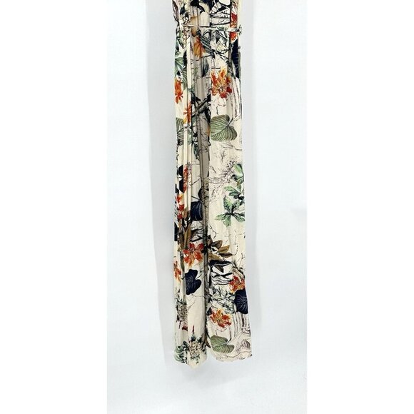 NEW XENIA BOUTIQUE maxi dress sleeveless slit sundress floral belt colorful 8 - Picture 8 of 11